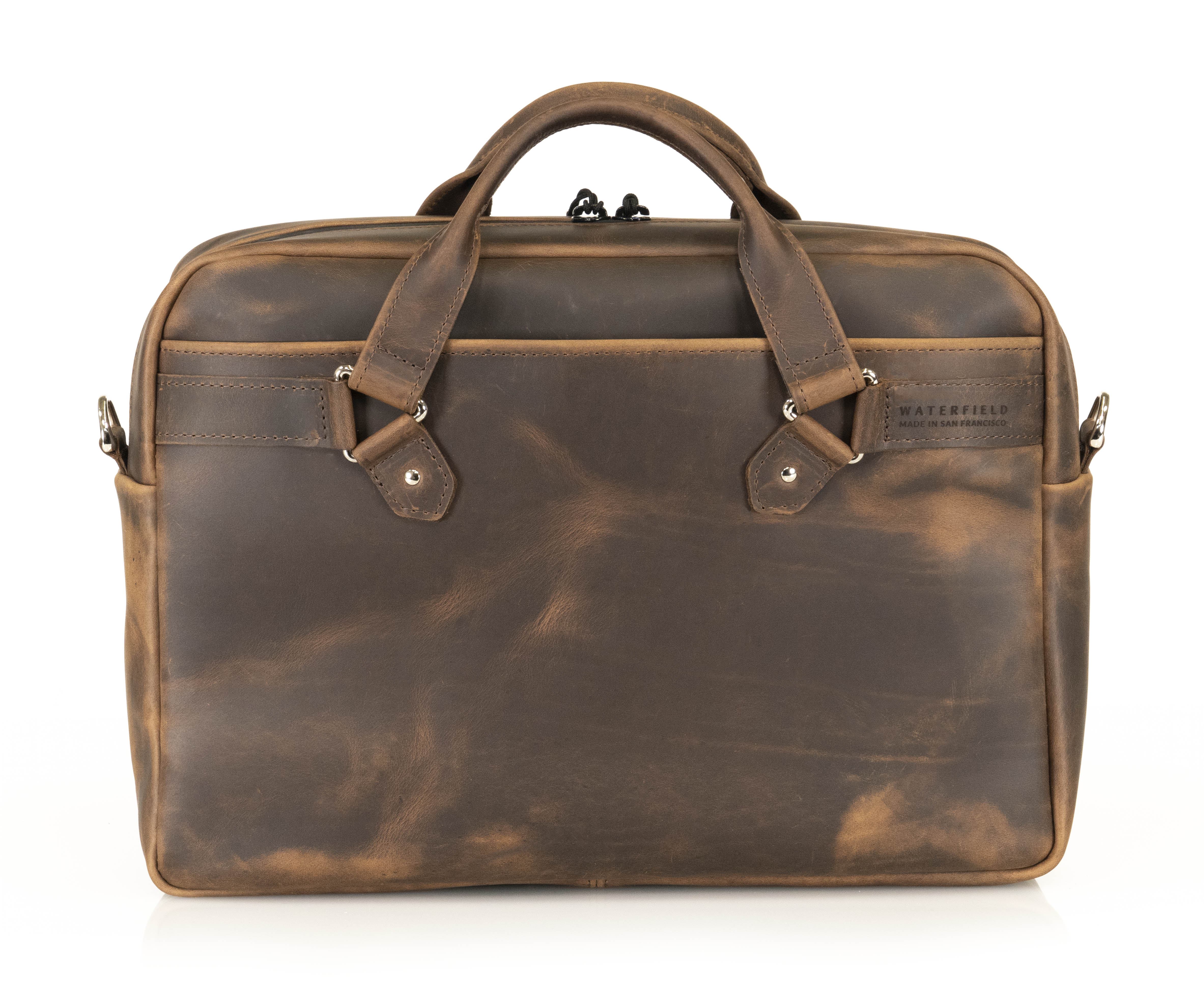 leather laptop brief